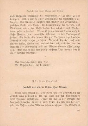 Fünftes Kapitel. Handelt von einem Mann ohne Nerven