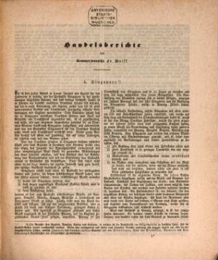 Handelsberichte der kaufmännischen Begleiter der Ostasiatischen Expedition