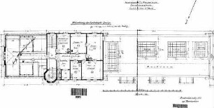 Freudenstadt Hbf: Empfangsgebäude Mietwohnung Grundriß 1.Stock (mit Dachraum)