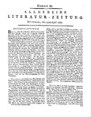 Chastellux, F.-J.: Voyage de Mr. le Chevalier de Chastellux en Amérique. [S.l.] 1785