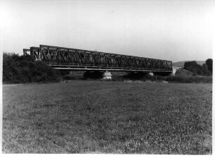 Eisenbahnbrücke; Braunfels, Eisenbahn, Lahn (Gew I - B)