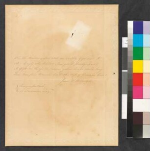 Brief von Carlyle, Jane an Goethe, Johann Wolfgang von