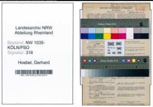 Entnazifizierung Gerhard Hoebel , geb. 20.03.1905 (Buchhalter)