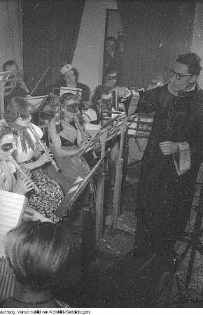 Dresden, Fasching in der Musikschule, Februar 1954