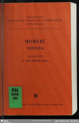 Homeri Odyssea