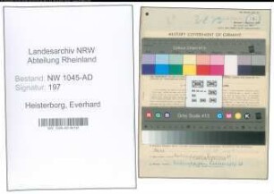 Entnazifizierung Everhard Heisterborg , geb. 13.02.1890 (Beamter)