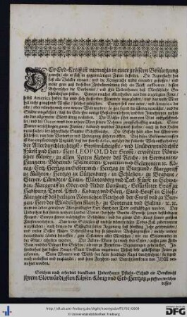 Lob-Rede auf Leopold I.