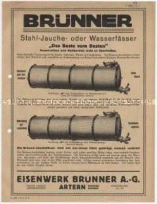 Jauche- oder Wasserfässer