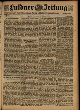 Ausgabe vom Dienstag, den 10. Februar 1903.