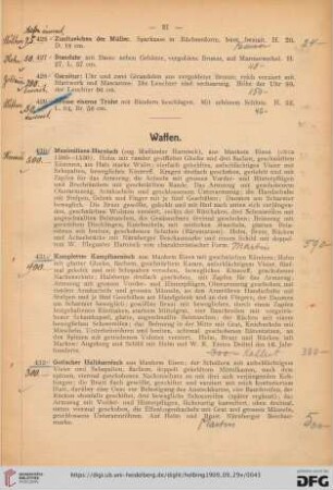Waffen (Nr. 430-536)