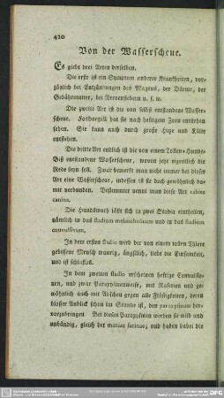 Von der Wasserscheue