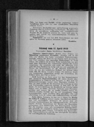 Sitzung vom 17. April 1928