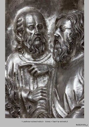 Silberaltar: Johannes der Täufer tauft Christus