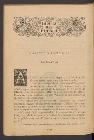 Capítulo LXXXVIII - Los tres gritos