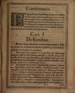 Disputatio Institutionum Anatomicarum, 7. De Renibus Et Vesica