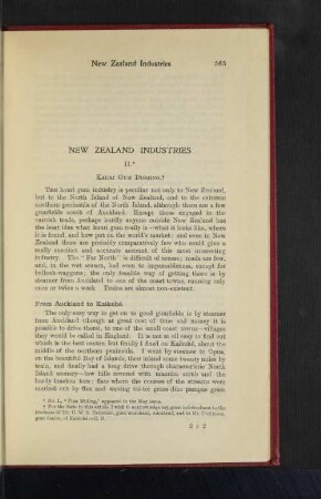 New Zealand Industries. II.