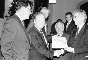 Freiburg im Breisgau: Wirtschaftsminister Martin Herzog bei der IHK-Veranstaltung "EG '92"