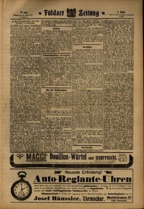 Zweite Ausgabe vom Dienstag, den 12. Juli 1910.