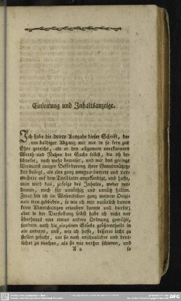 Einleitung und Inhaltsanzeige