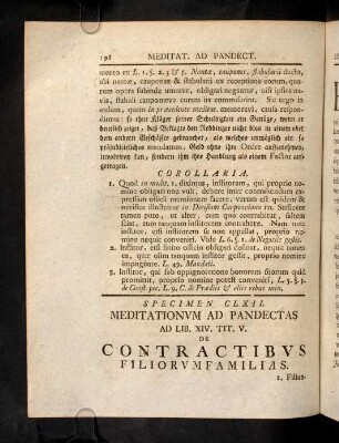 196-197, Sp. 162. De Contractibus filiorum - familias