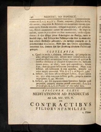 196-197, Sp. 162. De Contractibus filiorum - familias