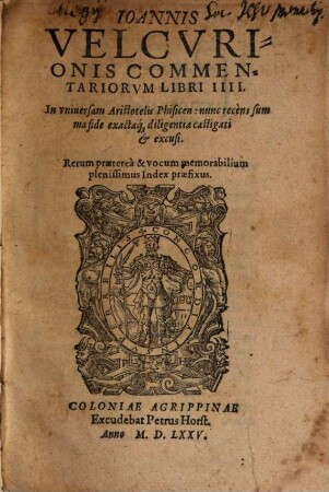 Commentarii in universam Physicam Aristotelis