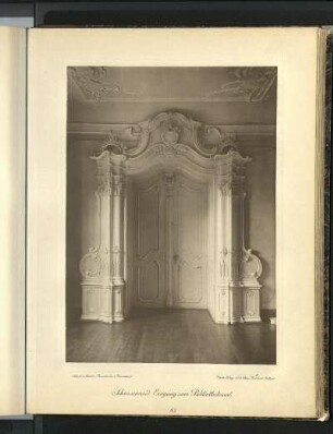 Schussenried. Eingang zum Bibliothekssaal