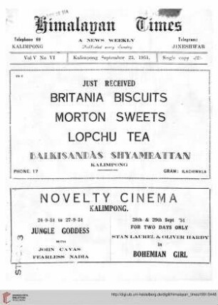 No. VI (23 September 1951)