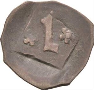 Münze, Pfennig (Vierschlagpfennig), 1450 - 1458