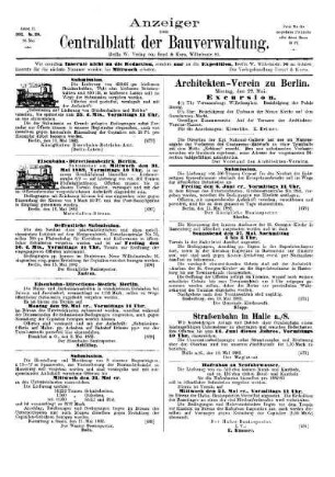 Anzeiger zum Zentralblatt der Bauverwaltung, No. 20