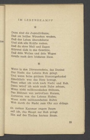 Im Lebenskampf