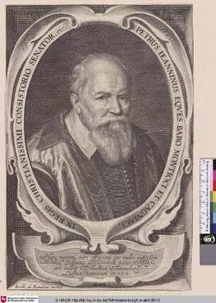 [Petrus Jeannin(us), französischer Botschafter in Den Haag; Jeannin(us), Pierre, French ambassador to The Haag]