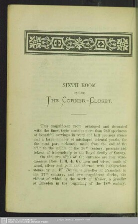 Sixth room called The Corner-Closet