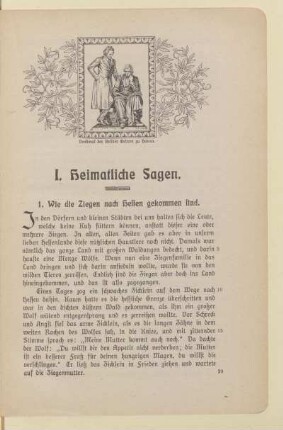 I. Heimatliche Sagen