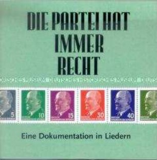 CD mit musikalischen Dokumenten zur DDR, mit booklet