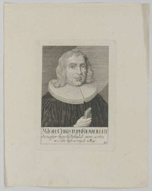Bildnis des Ioh. Christoph Fronmüller