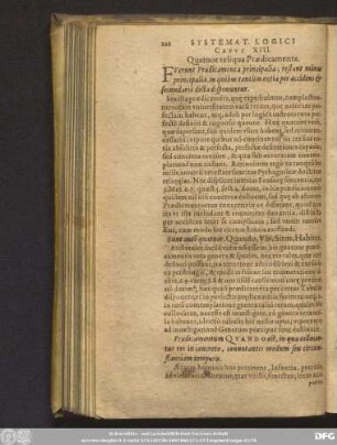 Caput XIII. Quatuor reliqua Praedicamenta.