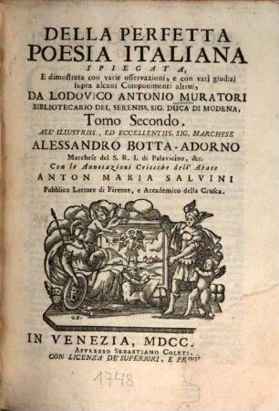 Della Perfetta Poesia Italiana, 2