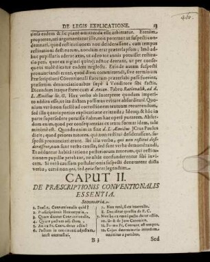 Caput II. De Praescriptionis Conventionalis Essentia