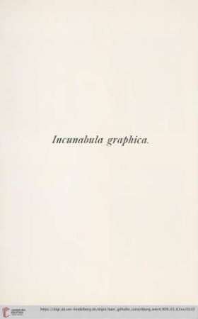Incunabula graphica