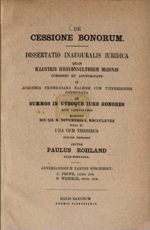 De cessione bonorum