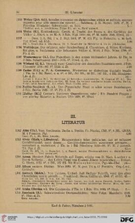 III. Litertur (Nr.1202-1503)