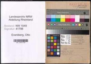 Entnazifizierung Otto Eversberg , geb. 05.03.1892 (Postbeamter)