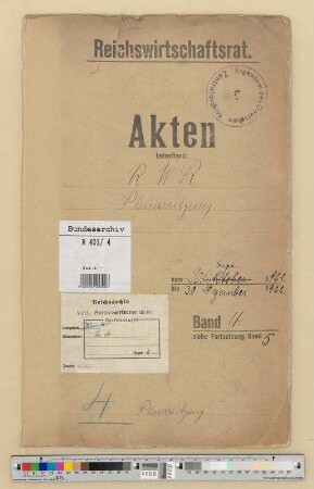 Plenarsitzungen.- Gesetzesänderungsanträge und Arbeitsberichte der Ausschüsse, Tagesordnungen: Bd. 4