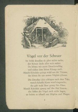 Vögel vor der Scheuer