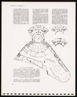 Sammelmappe: Q-Theater, London: Grundriss EG (Aus: L’architecture d’aujourd’hui, Heft 23/1948)