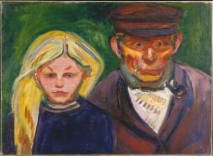 Alter Fischer mit Tochter