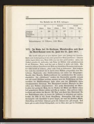 XIX. In Ruhe bei Le Corbeau, Wambrechtes und Fort du Vert-Galant ...