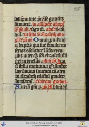 [125r - 126v] Anfänge der 15 Gradualpsalmen.