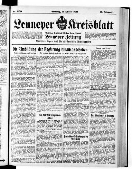 Lenneper Kreisblatt. 1830-1941